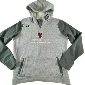 Under Armour Edgewood College Men's Small Gray Hooded Sweater